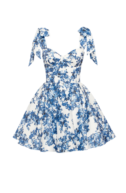 Flowery A-Line  Dress