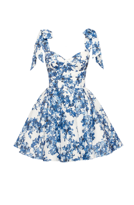 Flowery A-Line  Dress