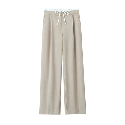 Renaya Double Waistband Wide Leg Pants