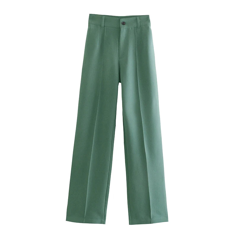 Wear Straight Pants Vintage High Waist