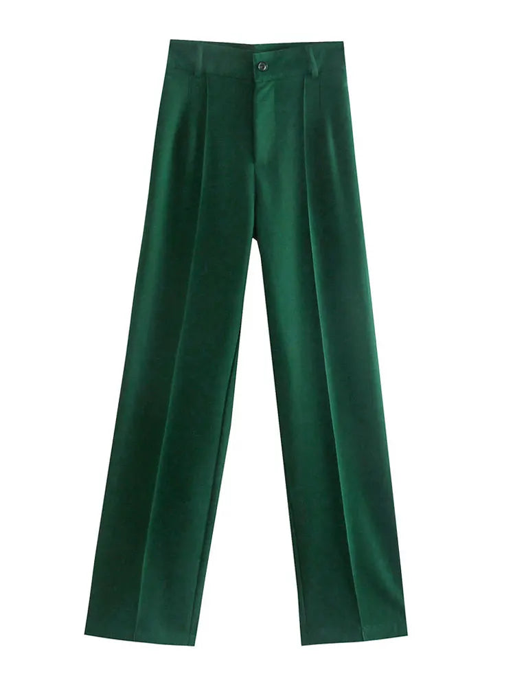 Wear Straight Pants Vintage High Waist