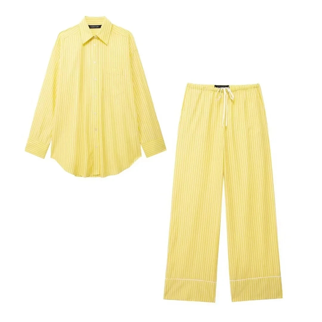 Isabella Yellow Stripe Set