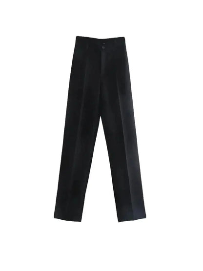 Wear Straight Pants Vintage High Waist