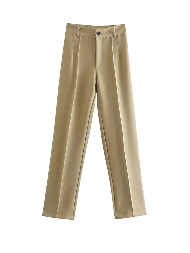 Wear Straight Pants Vintage High Waist