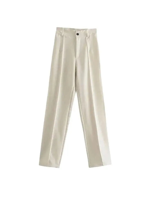 Wear Straight Pants Vintage High Waist